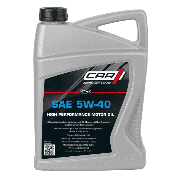 CAR1 SAE HC-synthetisches Motor&ouml;l 5W-40 5L