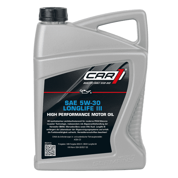 CAR1 SAE HC-synthetisches Motor&ouml;l 5W-30 Longlife III 5L