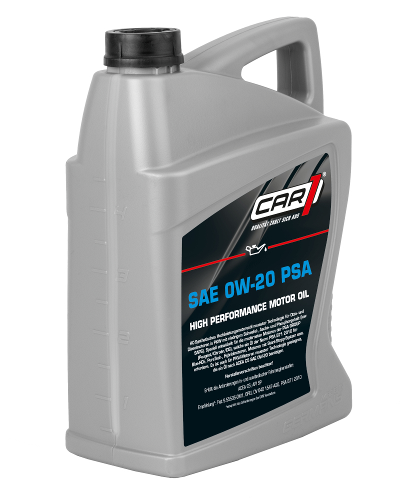 CAR1 HC-synthetisches Motor&ouml;l 0W-20 PSA 5L